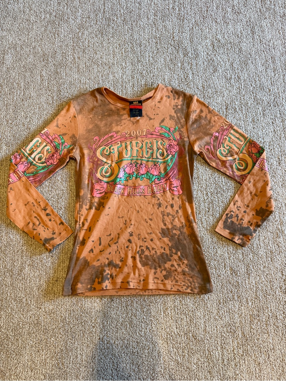 2007 Long Sleeve Graphic Tee - Orange